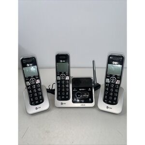 AT&T BL102-3 DECT 6.0 3-Handset Cordless Phone for 3 Handset, Silver/Black USA